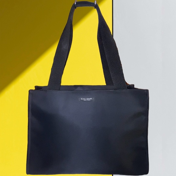 kate spade Handbags - Vintage KATE SPADE Black Nylon Tote/Diaper Bag w/ Zipper Closure & Side Pockets